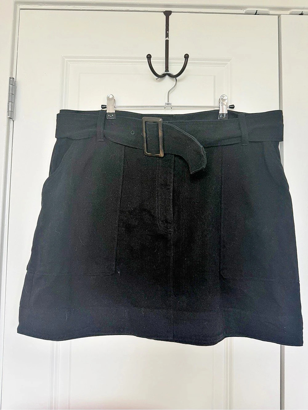 Banana Republic Denim Mini Skirt Black Size 18